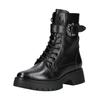 Schnürstiefelette REGARDE LE CIEL "Regarde Le Ciel Stiefelette Leder", Damen, Gr. 41, schwarz, Leder, casual, Schuhe