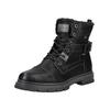 Schnürstiefelette TOM TAILOR "Tom Tailor Stiefelette Lederimitat", Herren, Gr. 44, schwarz, Lederimitat, casual, Schuhe