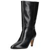 High-Heel-Stiefel INUOVO "INUOVO Stiefel Leder", Damen, Gr. 39, schwarz, Leder, casual, Schuhe
