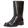 Stiefelette INUOVO "INUOVO Stiefelette Leder", Damen, Gr. 41, braun (dunkelbraun), Leder, casual, Schuhe
