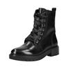 Schnürstiefelette REGARDE LE CIEL "Regarde Le Ciel Stiefelette Leder", Damen, Gr. 41, schwarz, Leder, casual, Schuhe