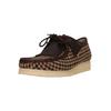 Mokassin CLARKS "Wallabee", Herren, Gr. 40, beige (beige, braun), Kunstfaser, klassisch, Schuhe, im ikonischen Design