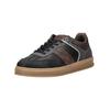 Sneaker BULLBOXER "Bullboxer Sneaker Leder", Herren, Gr. 43, schwarz (schwarz, braun), Leder, casual, Schuhe