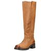 Stiefel STEVE MADDEN "STEVE MADDEN Stiefel Leder", Damen, Gr. 40, braun (tan), Leder, casual, Schuhe
