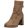 High-Heel-Stiefelette REGARDE LE CIEL "Regarde Le Ciel Stiefelette Veloursleder", Damen, Gr. 39, braun (fango), Veloursleder, casual, Schuhe