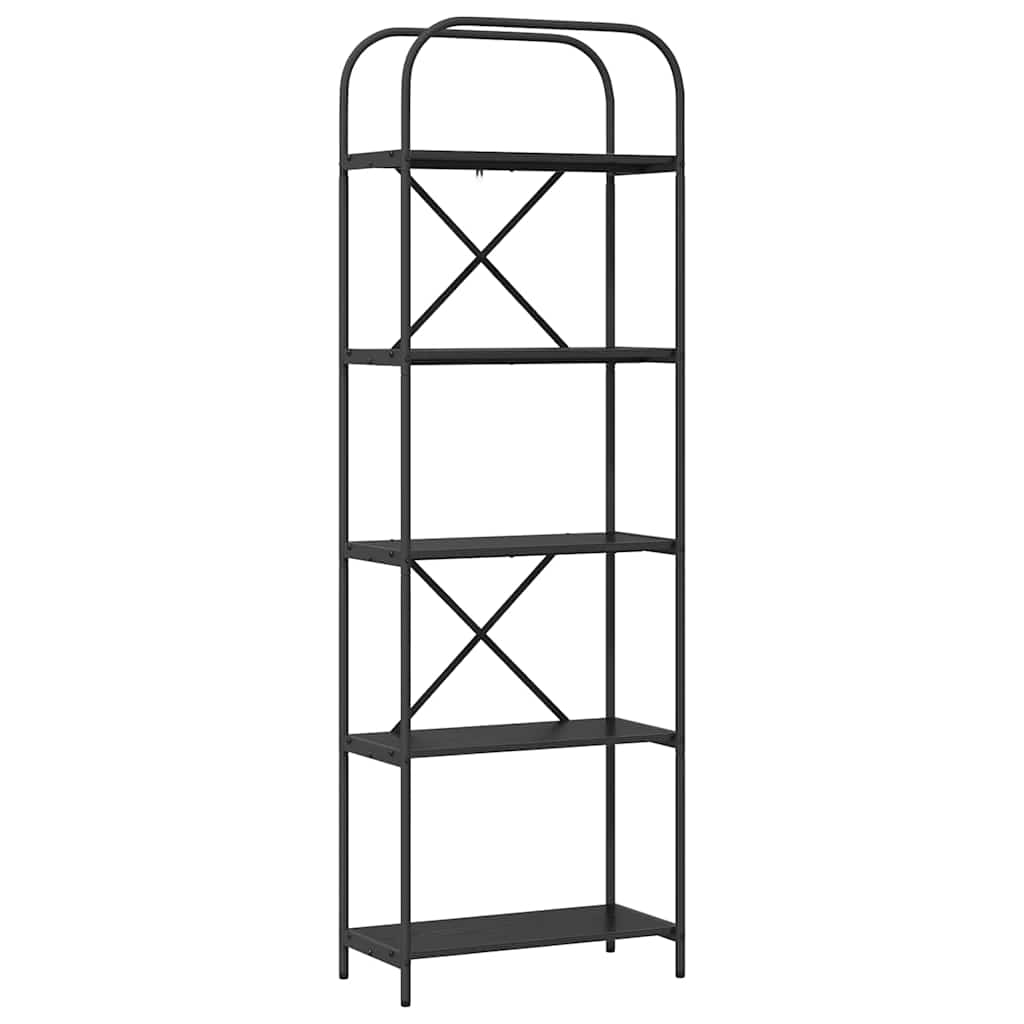 vidaXL Regal Schwarze Eiche 60 x 30 x 183 cm Holzwerkstoff Image