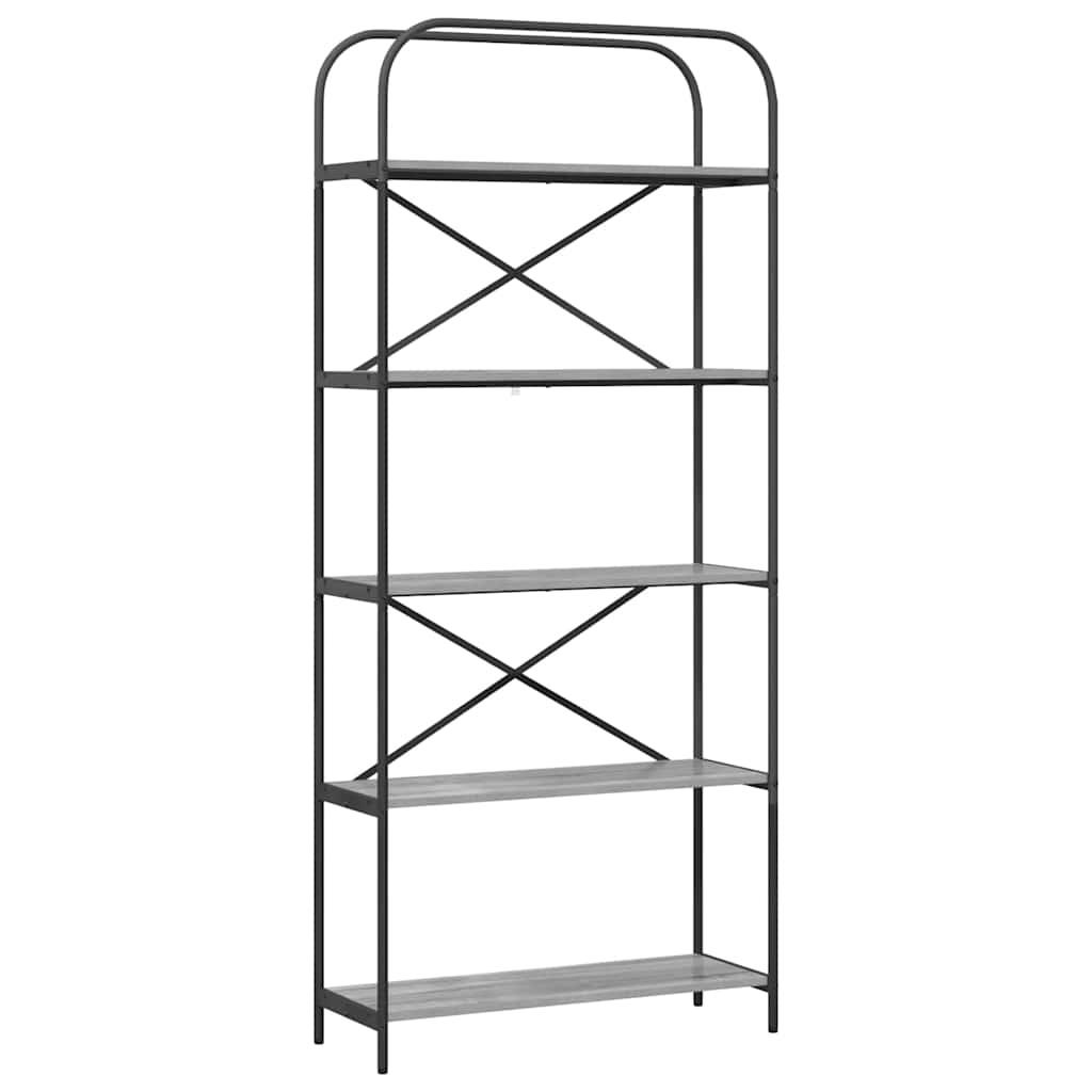 vidaXL Regal Grau Sonoma 80 x 30 x 183 cm Holzwerkstoff Image