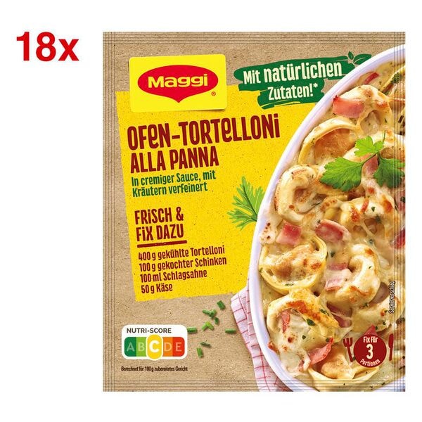 Maggi 18er-Pack Fix-Tütchen »Ofen-Tortelloni Alla Panna« Image