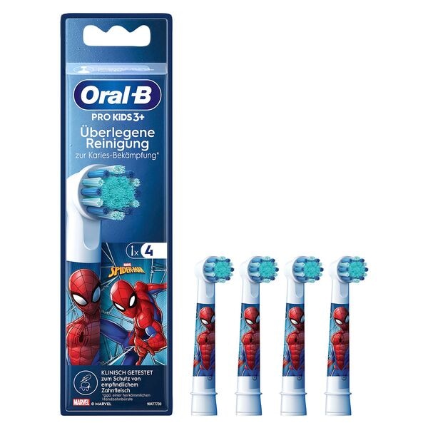 Oral-B Zahnbürstenaufsätze »PRO KIDS 3+ Spider-Man« 4 Stück