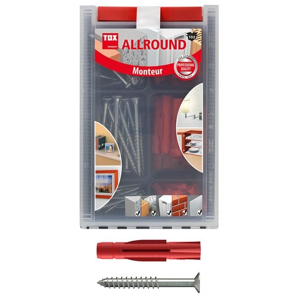 TOX Dübel- und Schrauben-Sortiment »Monteur Allround« 132 Stück grau Image