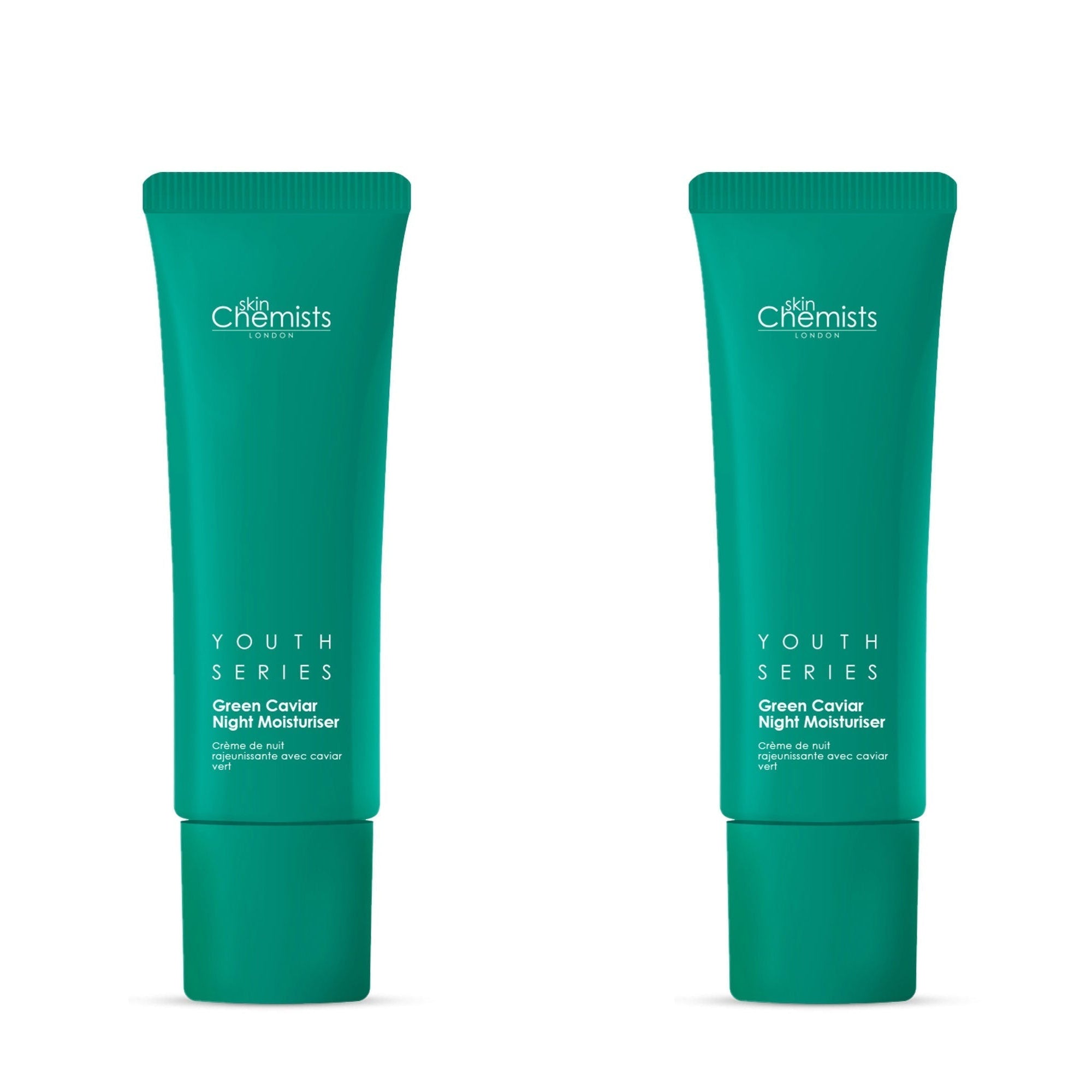 skinChemists Jugendserie Grüner Kaviar Nachtfeuchtigkeitscreme 50ml x 2 Duo-Pack Image