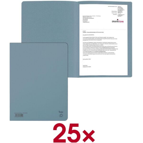 bene Aktendeckel A4 25 Stück blau, 23.5x32 cm Image