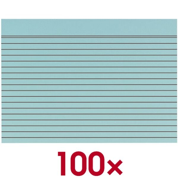 OTTO Office Karteikarten liniert 100 Stück Blau Image