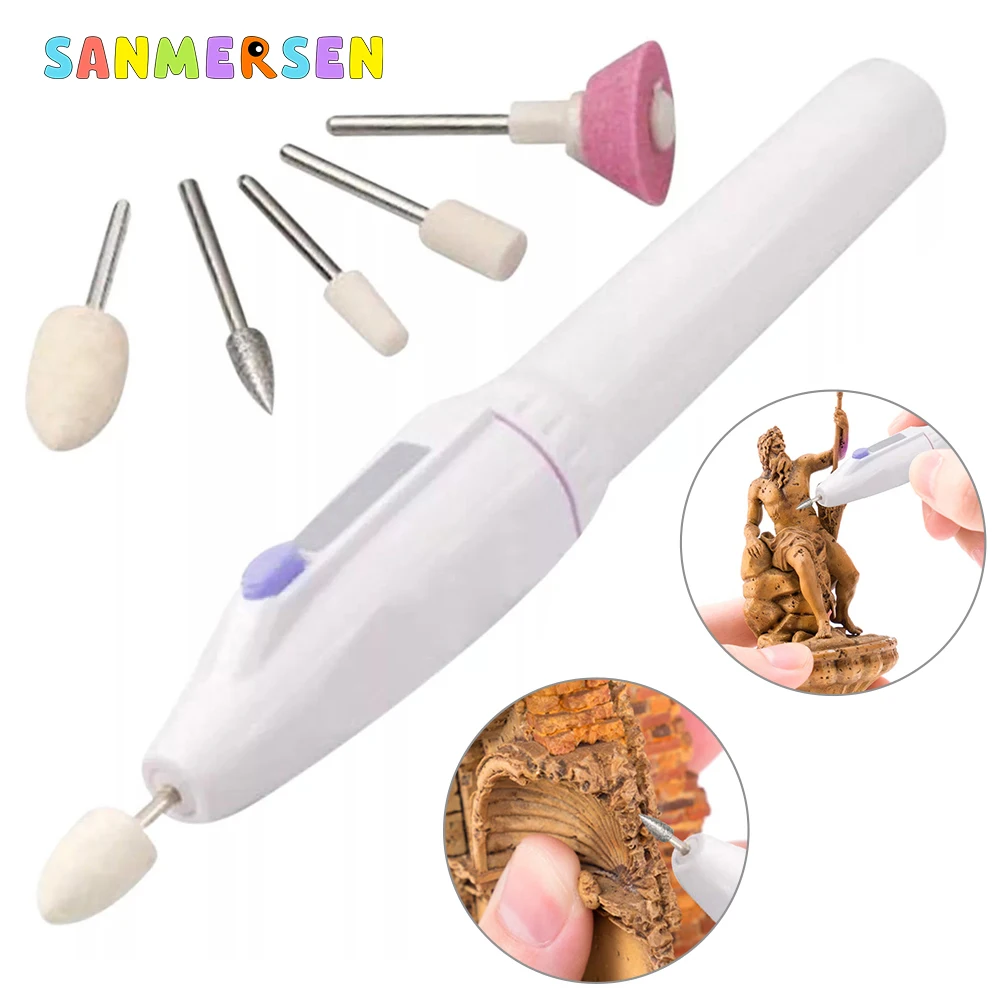 Model Electric Sander Grinding Pen Mini Sanding Machine Polishing Grinder/Drill Model Tools Set For DIY Hobby Tools