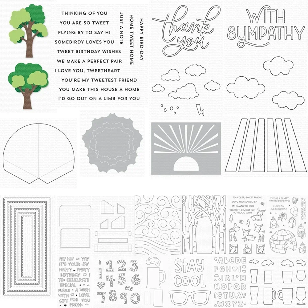 RAINBOW BRIDGE Dies & Stamps & Stencil Scrapbook Diary Decoration Embossing Template DIY Greeting Card Handmade