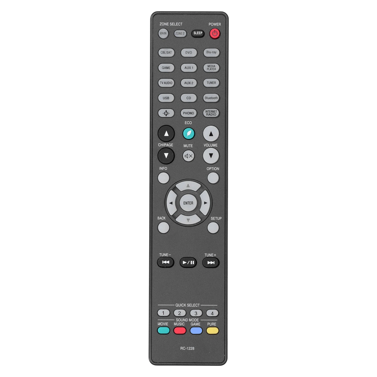 RC-1228 LCD TV Remote Control Television Remote Replacement for Various Brands LCD TV Remote Control TV Remote TV Remote Control