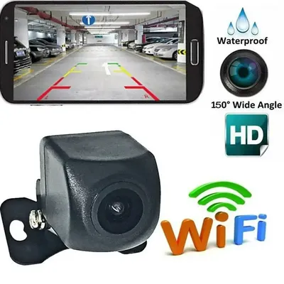 Queender Car Rear View Camera Wifi HD Night Vision Rear View Camera Wireless With Monitor Waterproof Wifi BackUp Camera