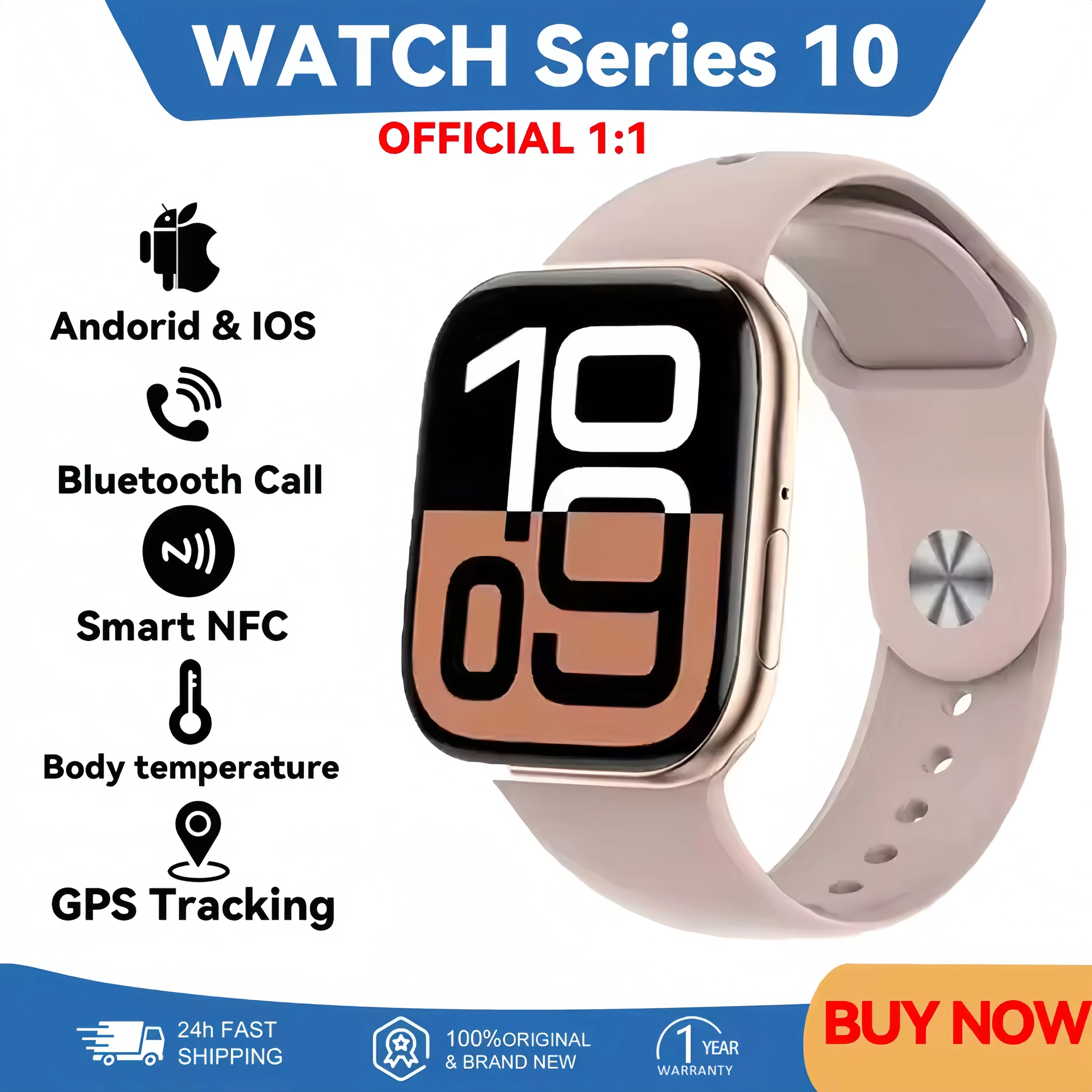 2025 neue Serie Uhr 10 GPS Track Smart Uhr Männer Frau HD Bluetooth Anruf Wasserdichte Sport SmartWatch Für Apple Android IOS Image