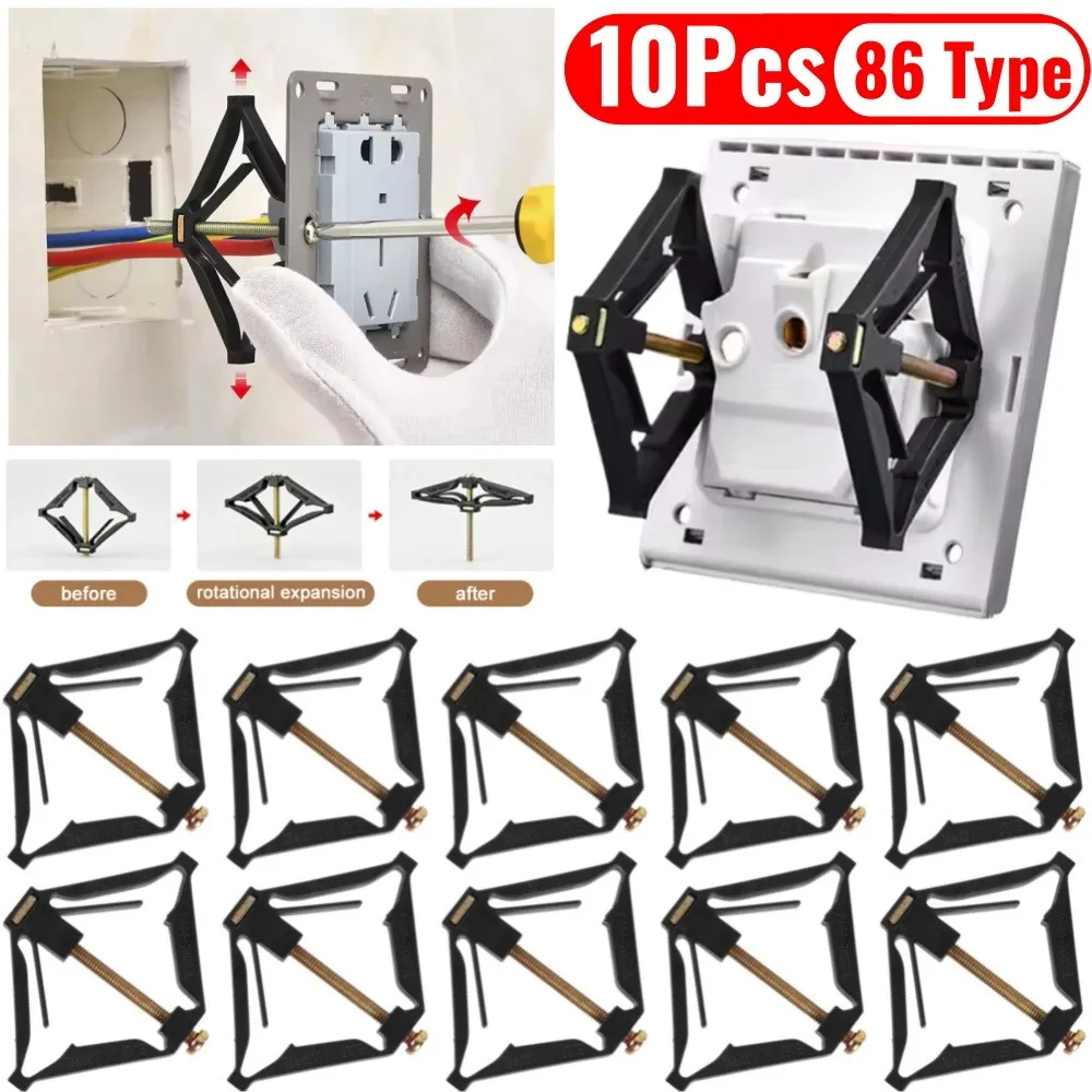 10 Stücke 86 Typ Kassette Reparatur Dunkle Box Reparatur Schraube Stecker Schalter Alte Steckdose Boxen Ersatz Feste Wand Reparatur Box Stützstange Image