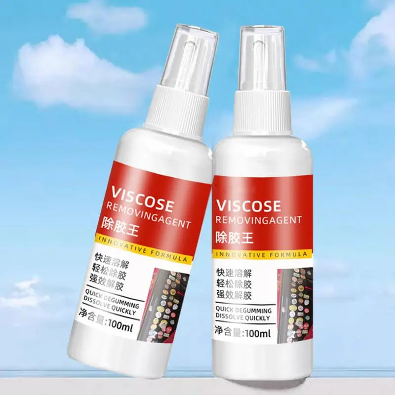 100 ml Superkleberentferner, sanfter Kleberreiniger für Posterkleber, selbstklebender Reiniger, doppelseitiges Kleberentfernungsflüssigkeitsspray Image