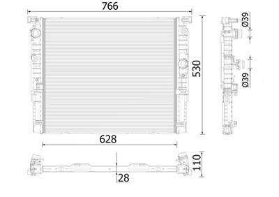 Mahle Kühler, Motorkühlung [Hersteller-Nr. CR938000P] für BMW