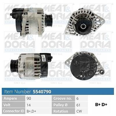 Meat & Doria Generator [Hersteller-Nr. 5540790] für Alfa Romeo, Fiat, Lancia Image