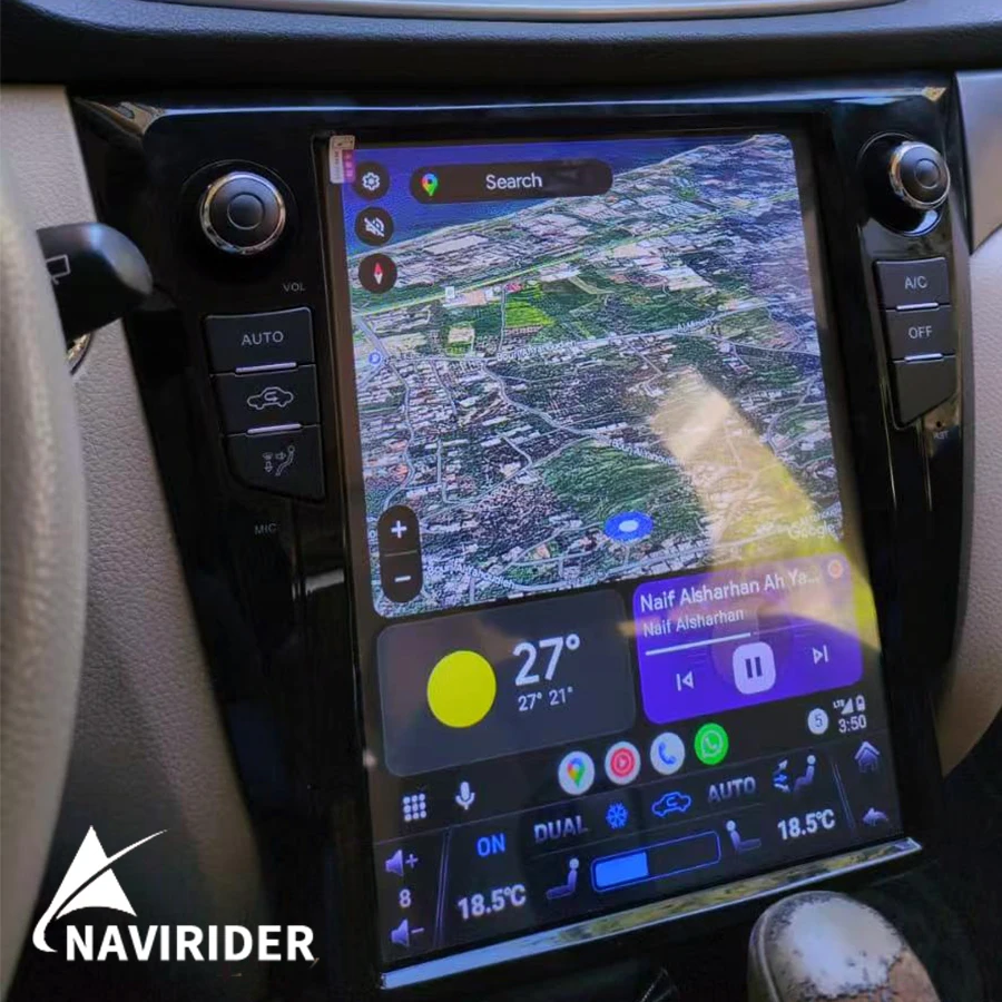 12,1 "Tesla Bildschirm Auto Multimedia Video Player Für Nissan X-Trail Xtrail T32 2013-2017 Qashqai Android 15 Radio Stereo GPS HU Image