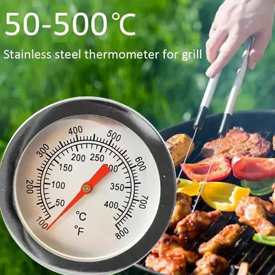 Grill anzeige eingebautes Deckel thermometer ersetzen für Weber Traveller Grills Holzkohle grube Holz Raucher ofen 800-°f Grill Camping