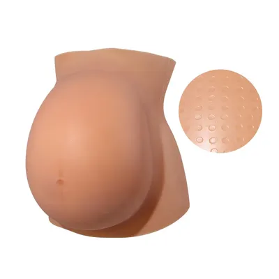 ONEFENG Version Pregnant Woman's Belly Silicone Upgraded False Belly False Pregnancy Surrogacy Photo Actor Performance Props