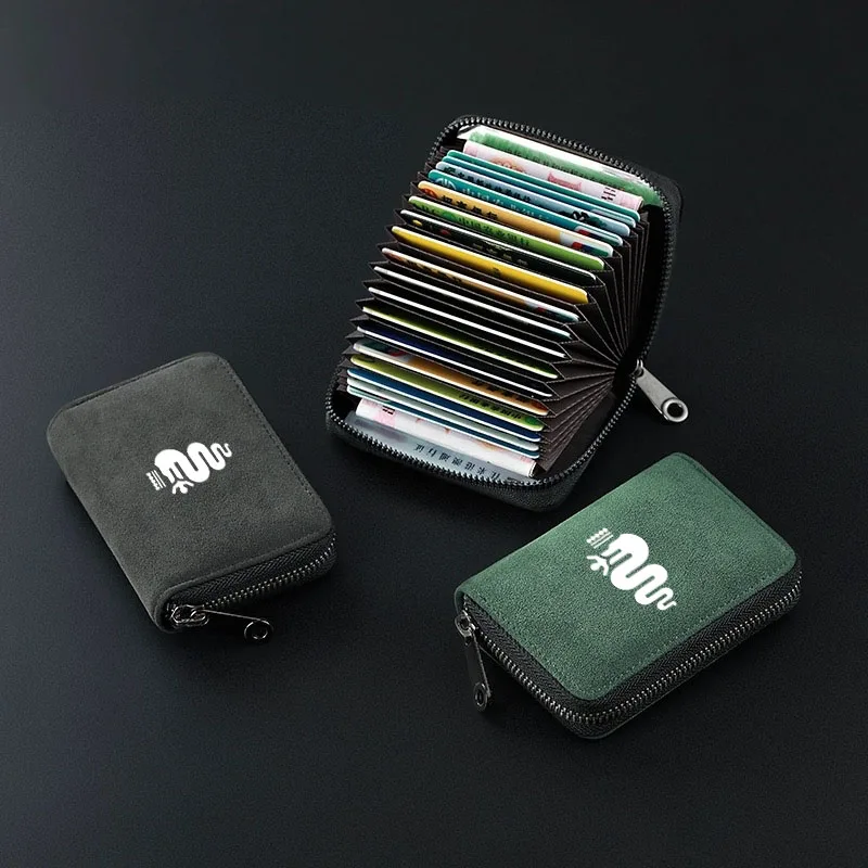 Sac à cartes de voiture, porte-cartes de crédit, portefeuilles, couverture de cartes, portefeuille à fermeture éclair pour Alfa Romeo Giulia Giulietta 159 156 Stelvio Auto