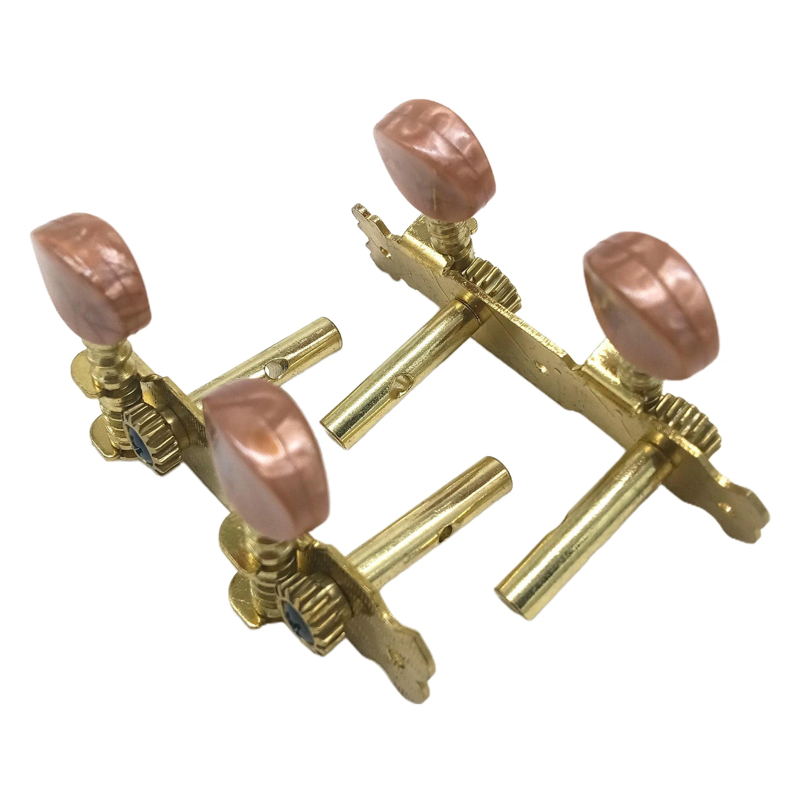 2Pcs Guitar Tuning Keys Classical 4 Mini String Guitar Tuners Tuning Pegs Machine Heads for Mini Guitar Bass Ukulele