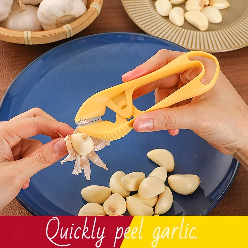 1pc garlic peeler, a household and commercial garlic peeling tool, is used for removing garlic skins, skins and stems