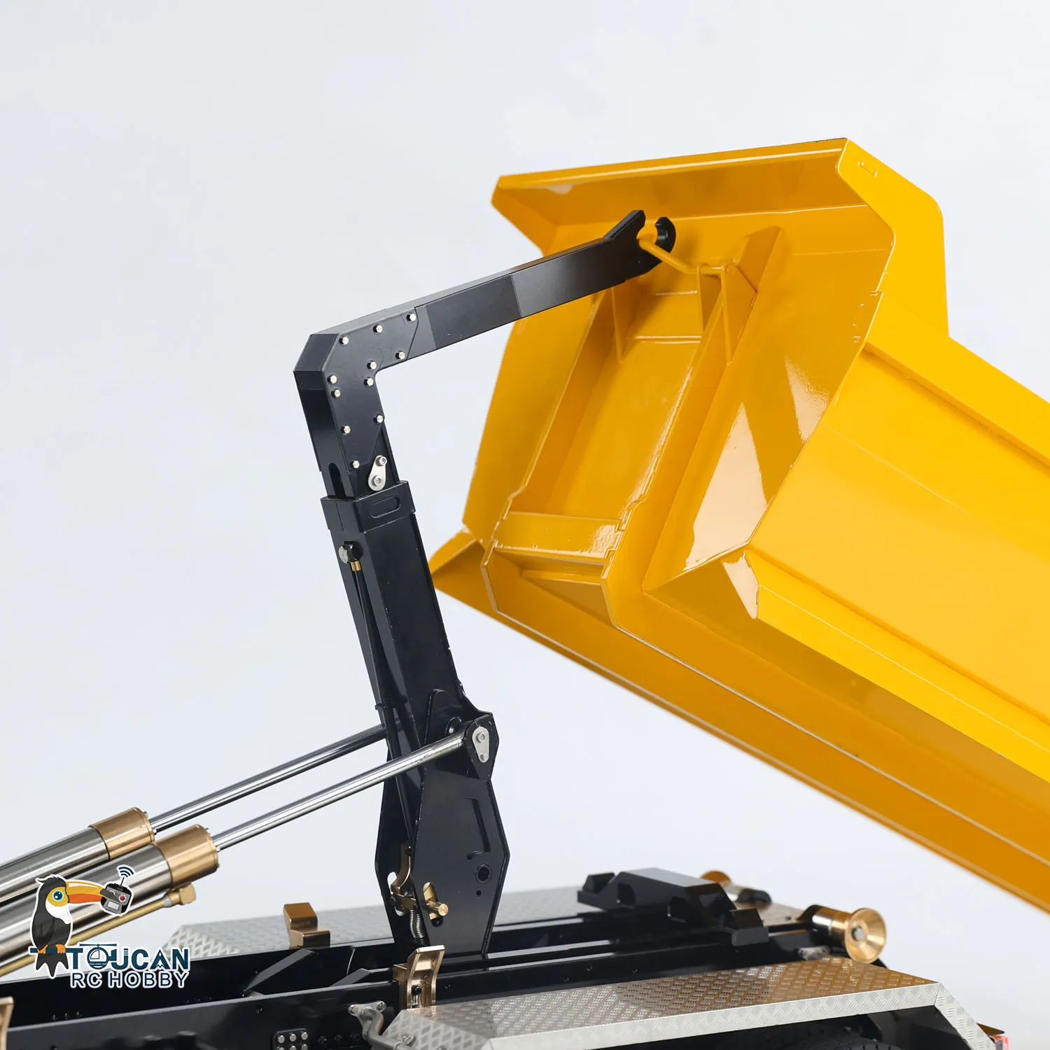 8x8 RC Hydraulischer Muldenkipper 1/14 Metall Roll On Off Volldumper Auto 3-Gang-Getriebe Kipper Autos Modell Sound Licht RC Spielzeug