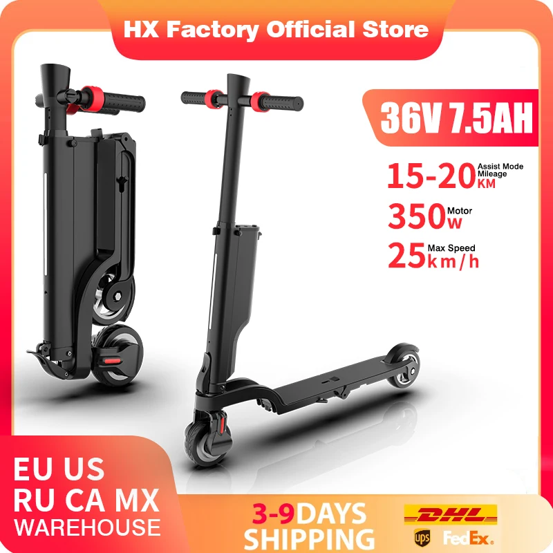 HX Elektroroller faltbar 7,5 A 350 W 25 km/h Elektroroller 36 V EScooter 5,5 Zoll E-Scooter für Erwachsene Image