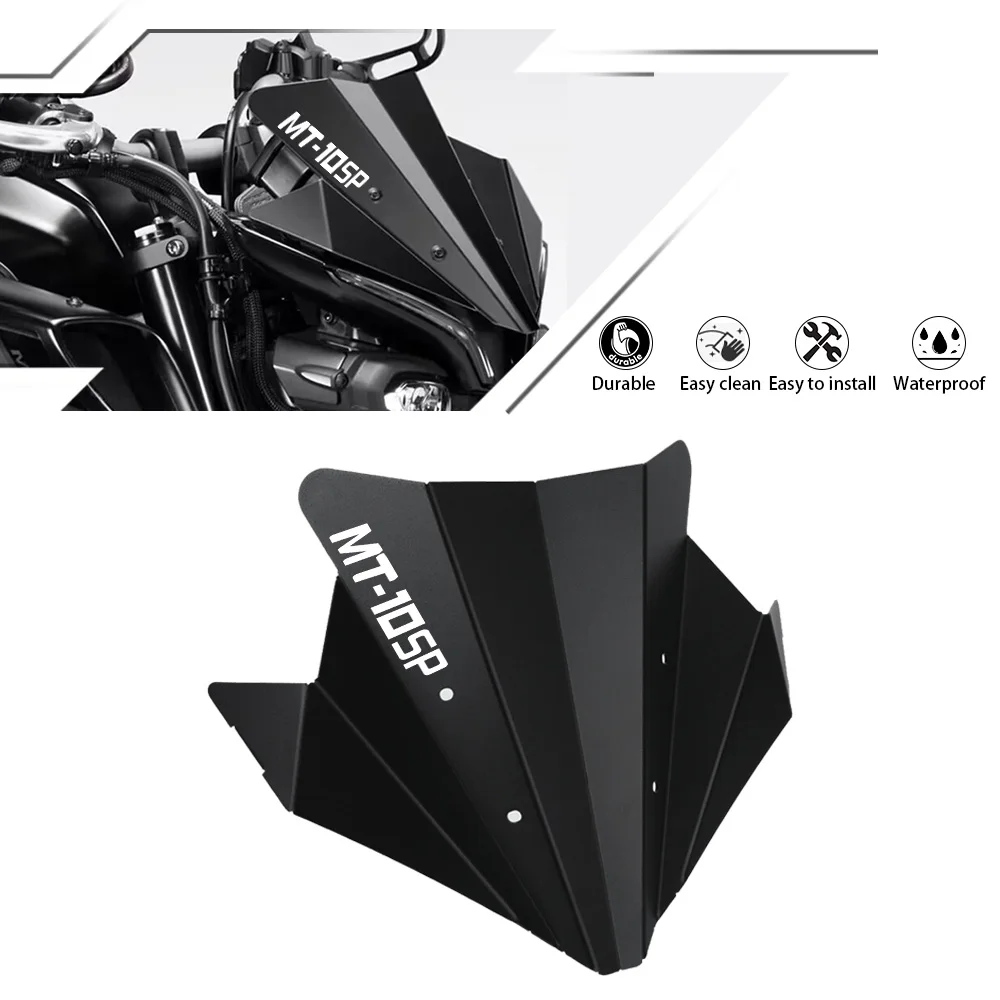 MT10 SP For Yamaha MT-10 SP MT-10SP Aluminum Windshield Fairing Wind screen Decorate Deflector Accessories 2022 2023 2024