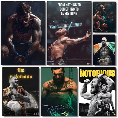 U-UFC boxer C-conor m-mcgregor Poster HD canvas painting home living room bedroom bar aesthetic decoration