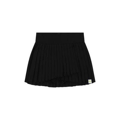 gamesetmatch Unbalanced pleated dry fit tennis skirt_black