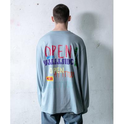 openattitude NEON MULTI LOGO LONG SLEEVE-SKYBLUE