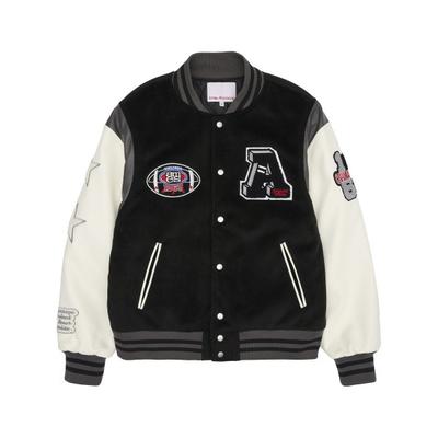 amesworldwide FOOTBALL VARSITY JACKET BLACK