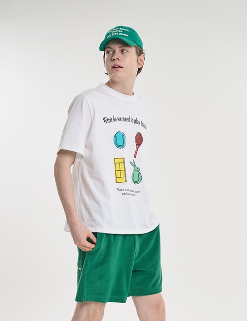 cleverfield Play Tennis Graphic Overfit T-Shirt