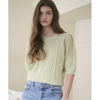 vleti Round Shirring Cable Half Knit