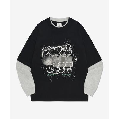 physicaleducation College Basketball Layered Long Sleeve_Black