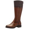 Stiefel TAMARIS "Tamaris Stiefel Leder/Textil", Damen, Gr. 41, muscat, Leder, Textil, casual, Schuhe