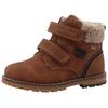 Winterboots TOM TAILOR, Kinder, Gr. 25, braun (cognac), Lederimitat, casual, Schuhe, mit Tex-Membrane