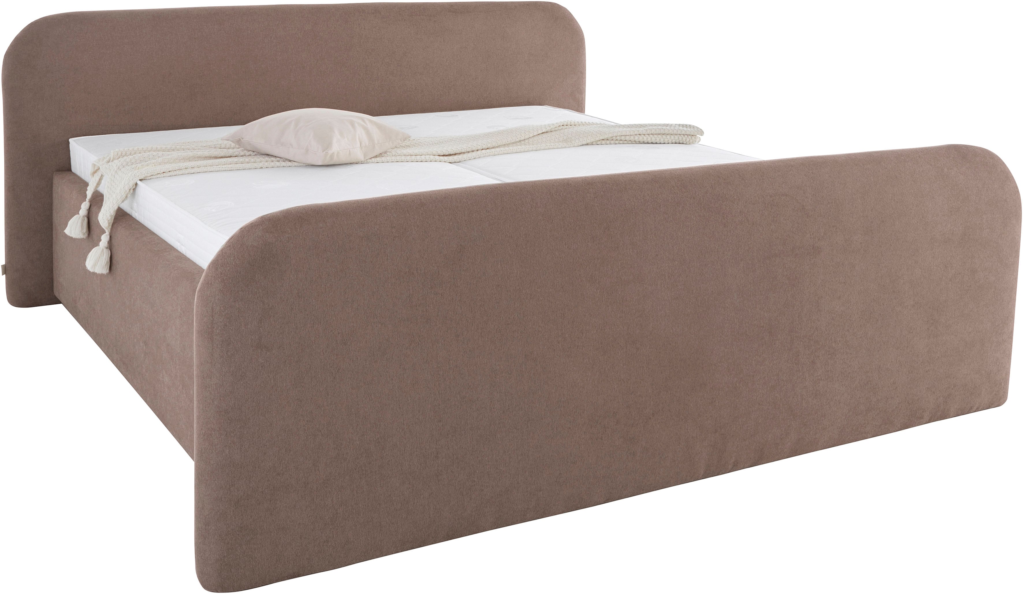 Polsterbett "Cleomi inklusive Bettkasten, in H2, H3 & H4 erhältlich", hellbraun, B:242cm H:96cm L:224cm, LEGER HOME BY LENA GERCKE, Betten, in verschiedenen Breiten erhältlich Image