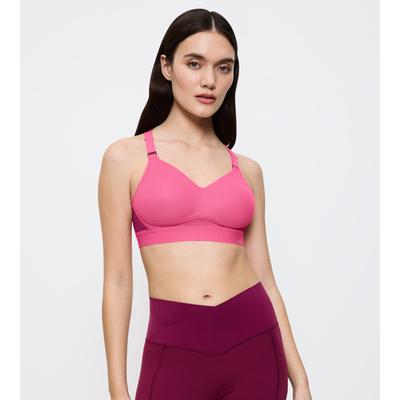 Sport-BH TRIACTION BY TRIUMPH "Triaction Hybrid Lite P EX", Damen, Gr. 70, Cup D, glam pink, Single Jersey, Obermaterial: 46% Polyamid, 36% Polyester, 18% Elasthan, sportlich, BHs, atmungsaktiv und extremer Halt