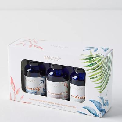 Anthropologie Other | Anthropologie Halcyon Essential Oil Set Exhale, Illuminate, Clarity For Diffuser | Color: Black/Blue | Size: Os