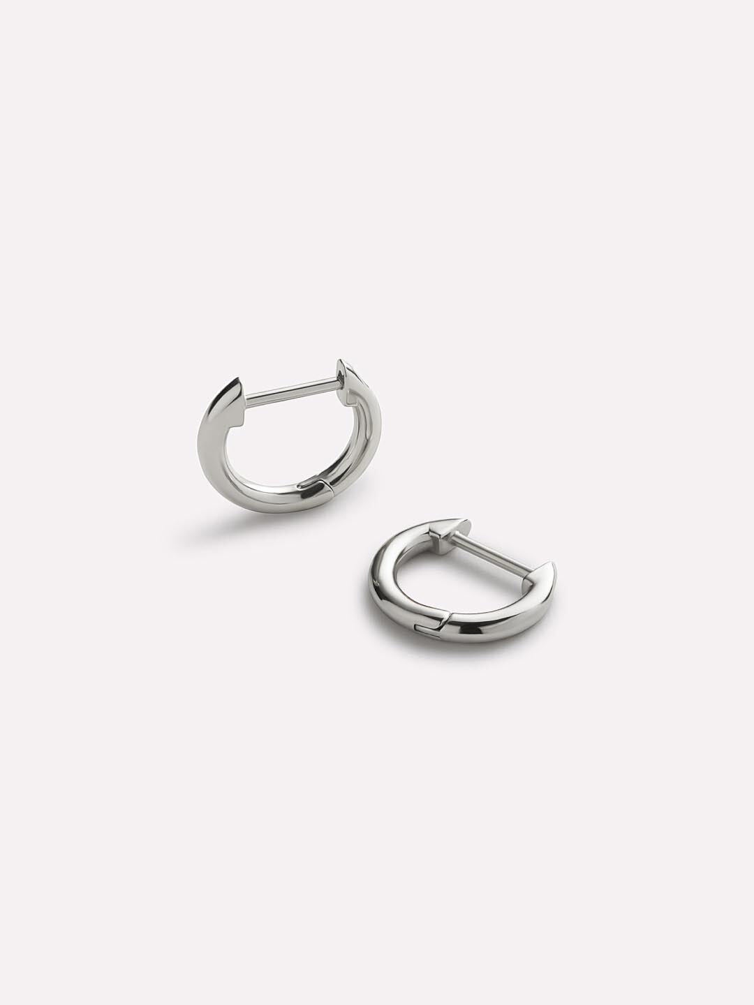 Women's Sterling Silver Mini Huggie Hoops by Ana Luisa in Silver (Size OS)