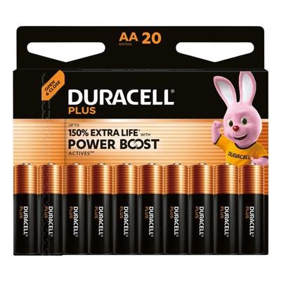 Duracell 20er-Pack Batterien »Plus Power Boost« Mignon / AA, 5.05 cm