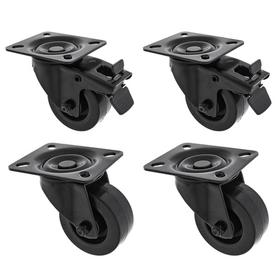 Roadworx Black Wheel Bundle 80 mm